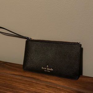 Kate spade black wristlet/wallet
